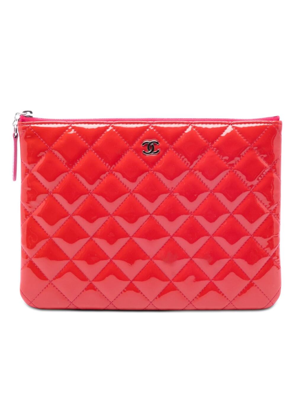 Chanel Small Quilted Patent O Case #284234C80B